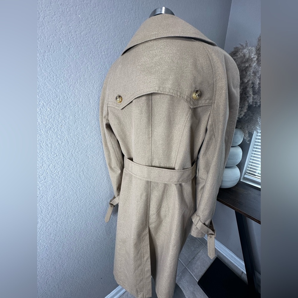 The Limited Shimmer Trench Coat Size 10 - Picture 4 of 6